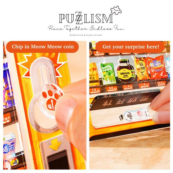 Infinite Snack Vending Machine Irregular Acrylic Puzzle - Picture 7 of 9